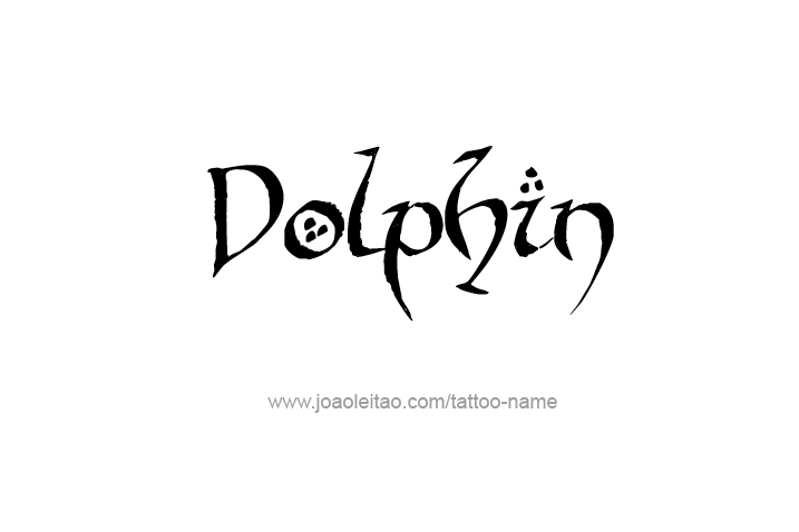 Tattoo Design Animal Name Dolphin