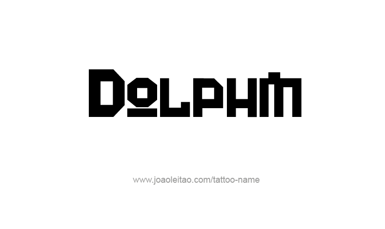 Tattoo Design Animal Name Dolphin