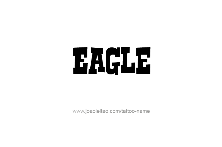 Tattoo Design Animal Name Eagle