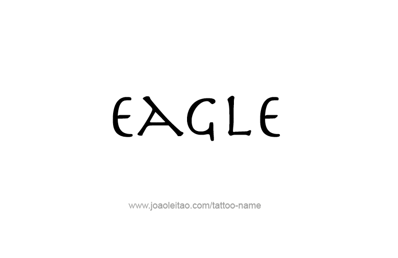 Tattoo Design Animal Name Eagle