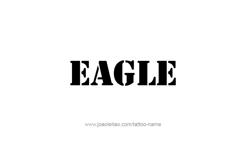 Tattoo Design Animal Name Eagle