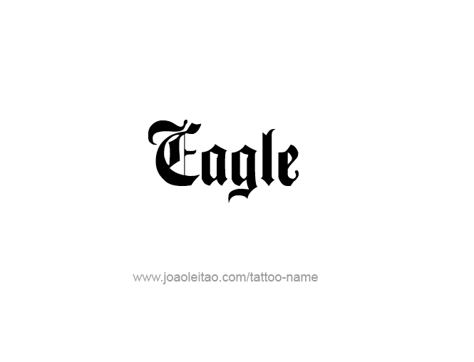 Tattoo Design Animal Name Eagle