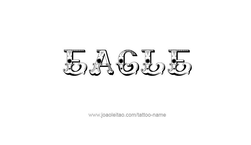 Tattoo Design Animal Name Eagle