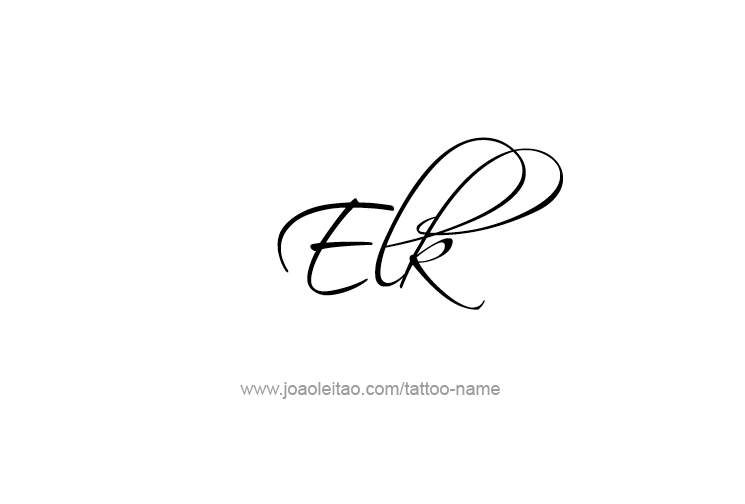 Tattoo Design Animal Name Elk