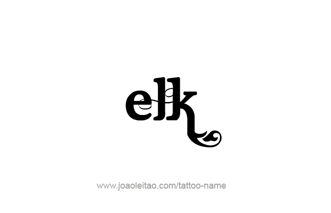 Tattoo Design Animal Name Elk