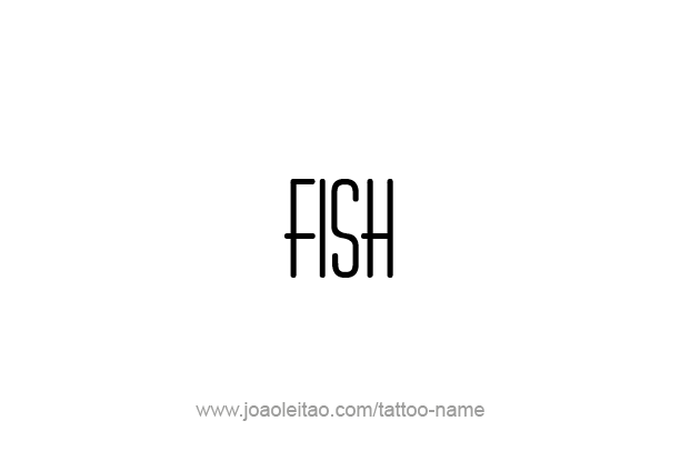 Tattoo Design Animal Name Fish