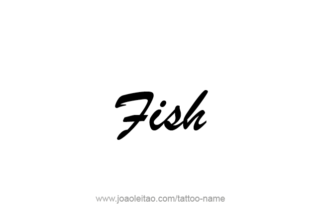 Tattoo Design Animal Name Fish