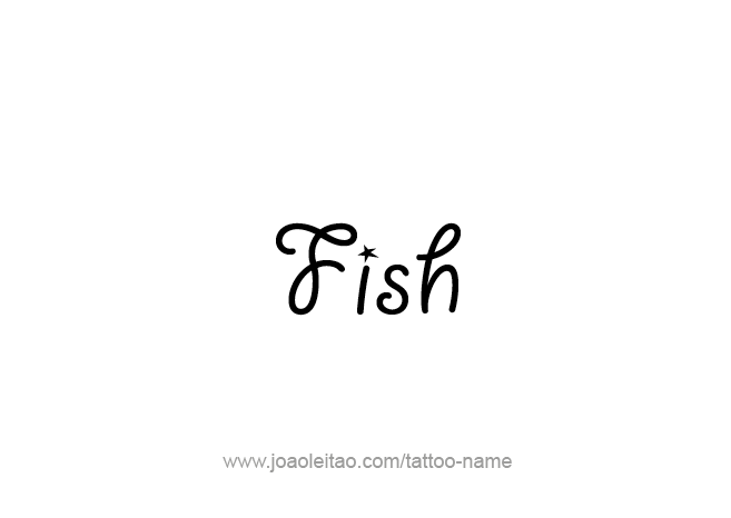 Tattoo Design Animal Name Fish