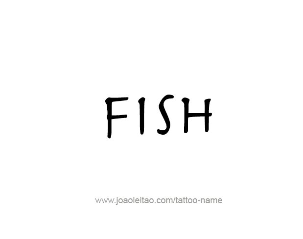 Tattoo Design Animal Name Fish