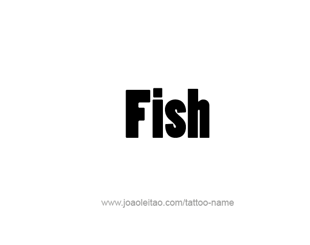 Tattoo Design Animal Name Fish