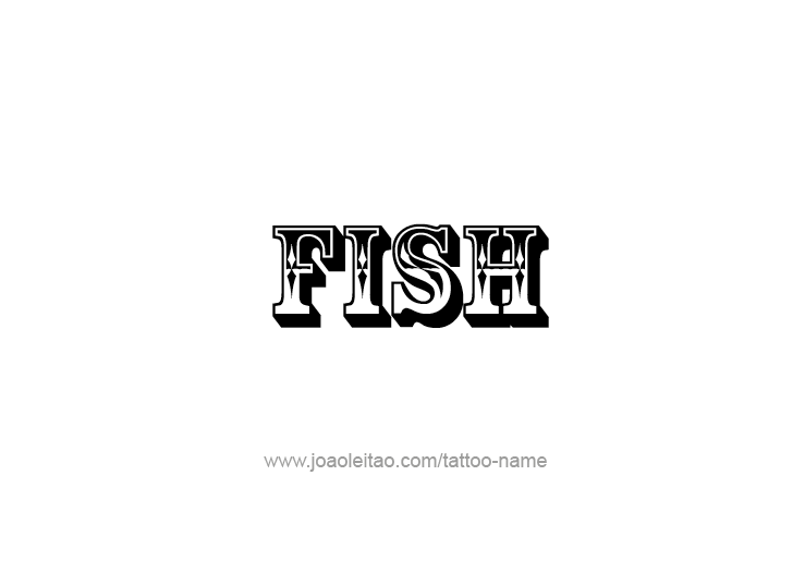 Tattoo Design Animal Name Fish