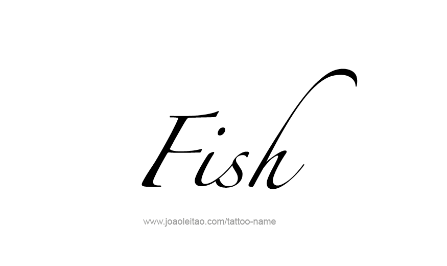 Tattoo Design Animal Name Fish