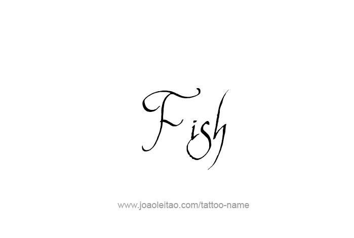 Tattoo Design Animal Name Fish