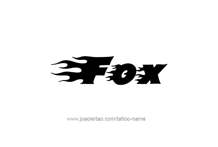 Tattoo Design Animal Name Fox