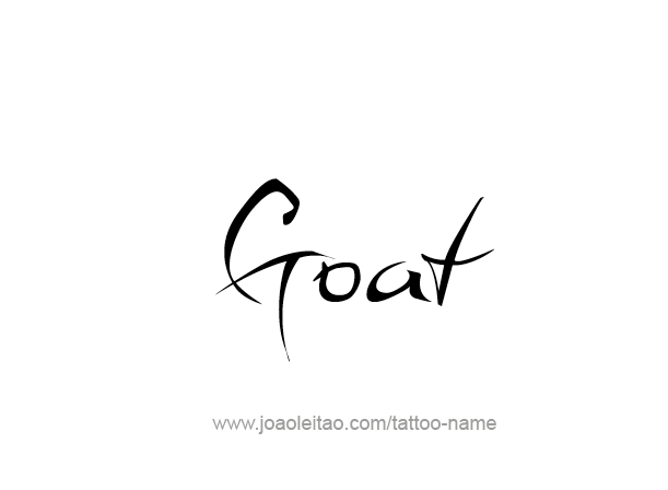 Tattoo Design Animal Name Goat