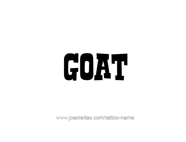 Tattoo Design Animal Name Goat