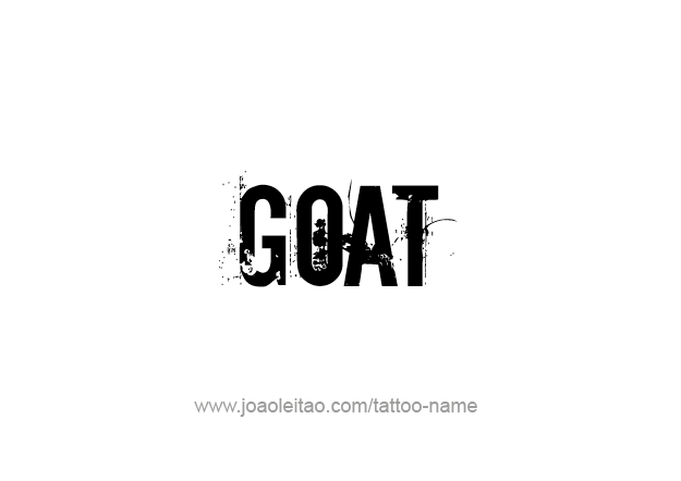 Tattoo Design Animal Name Goat