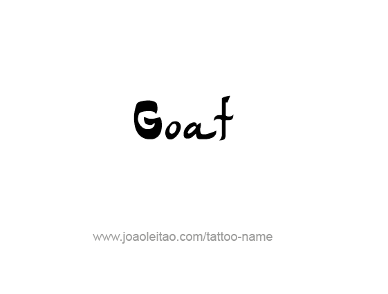 Tattoo Design Animal Name Goat