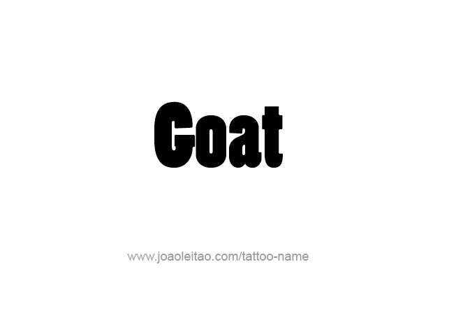 Tattoo Design Animal Name Goat