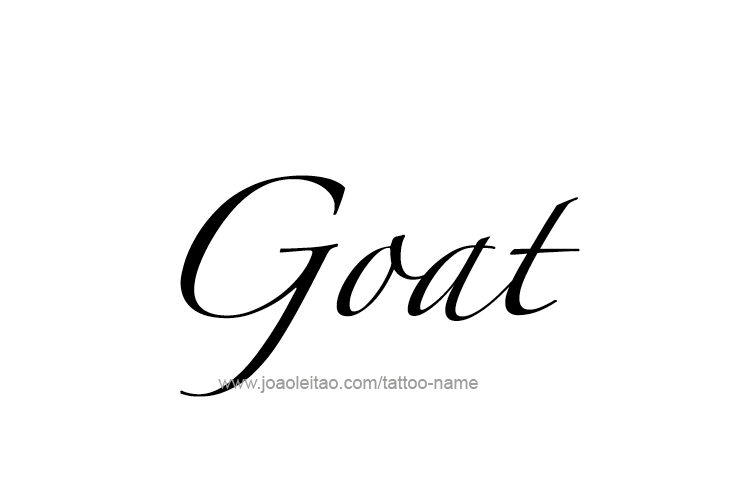 Tattoo Design Animal Name Goat