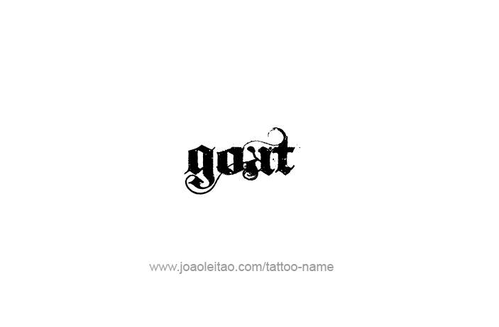 Tattoo Design Animal Name Goat