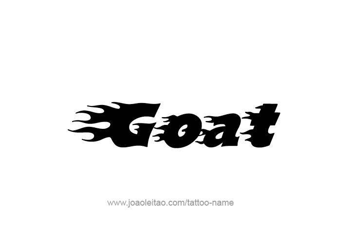 Tattoo Design Animal Name Goat