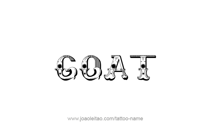 Tattoo Design Animal Name Goat