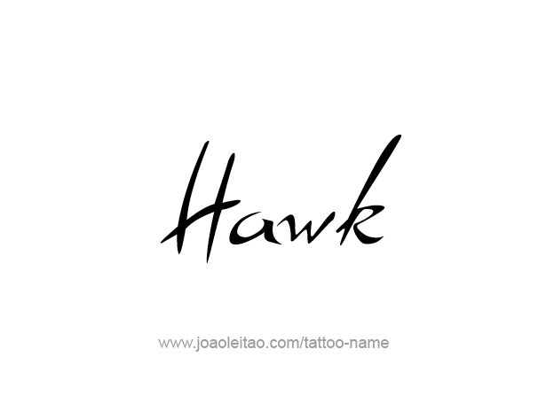 Tattoo Design Animal Name Hawk