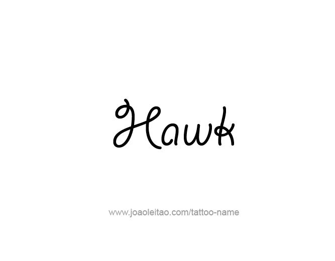 Tattoo Design Animal Name Hawk