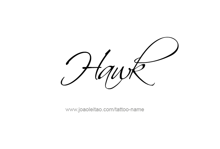 Tattoo Design Animal Name Hawk