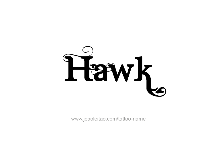 Tattoo Design Animal Name Hawk