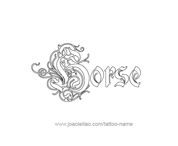 Tattoo Design Animal Name Horse