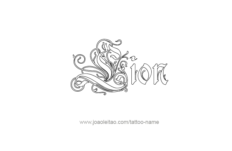 Tattoo Design Animal Name Lion