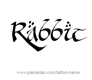 Tattoo Design Animal Name Rabbit