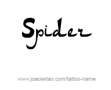 Tattoo Design Animal Name Spider