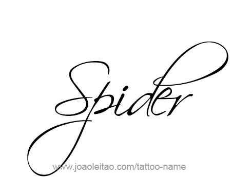 Tattoo Design Animal Name Spider