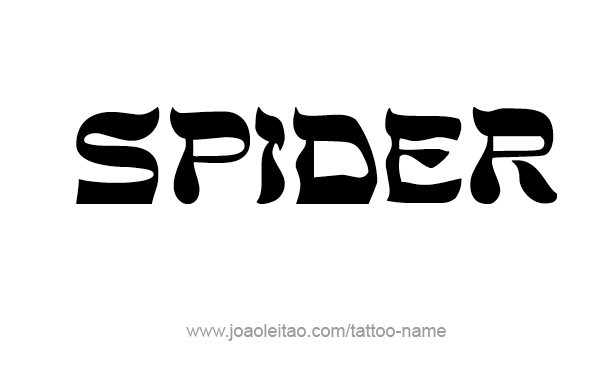 Tattoo Design Animal Name Spider