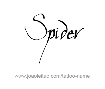 Tattoo Design Animal Name Spider