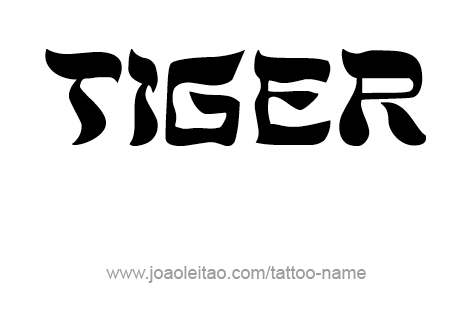 Tattoo Design Animal Name Tiger