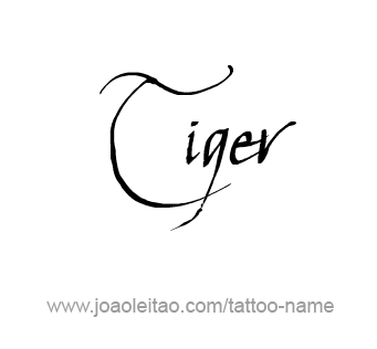 Tattoo Design Animal Name Tiger