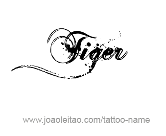 Tattoo Design Animal Name Tiger