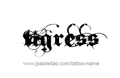 Tattoo Design Animal Name Tigress