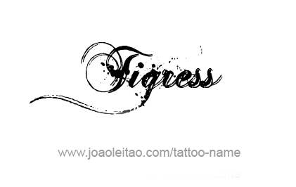 Tattoo Design Animal Name Tigress