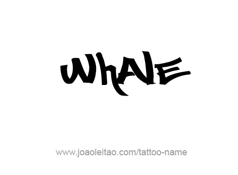 Tattoo Design Animal Name Whale