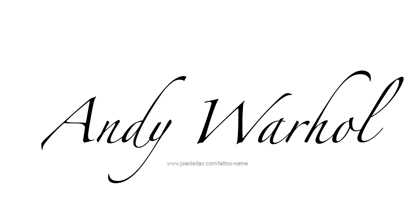 Tattoo Design Artist Name Andy Warhol