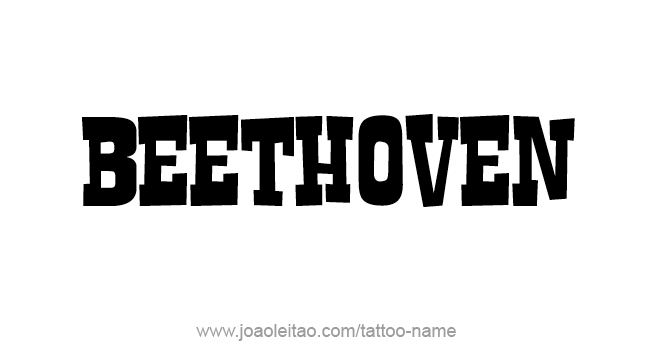 Tattoo Design Artist Name Beethoven