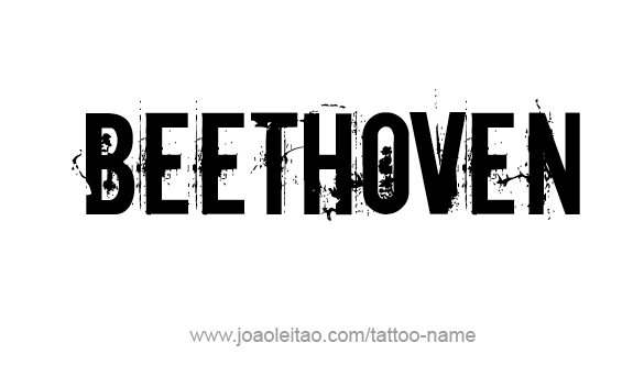 Tattoo Design Artist Name Beethoven