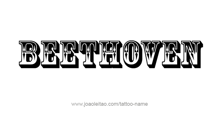 Tattoo Design Artist Name Beethoven