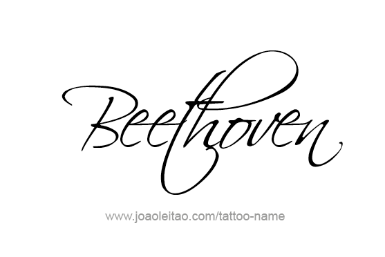 Tattoo Design Artist Name Beethoven