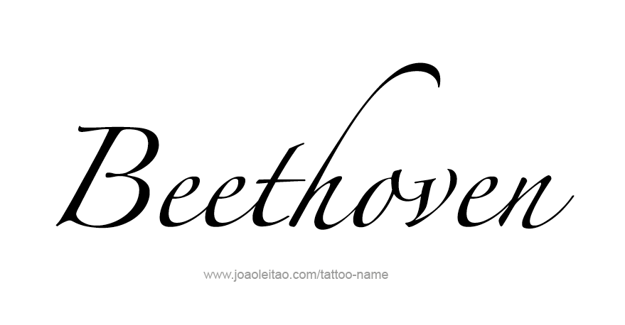 Tattoo Design Artist Name Beethoven